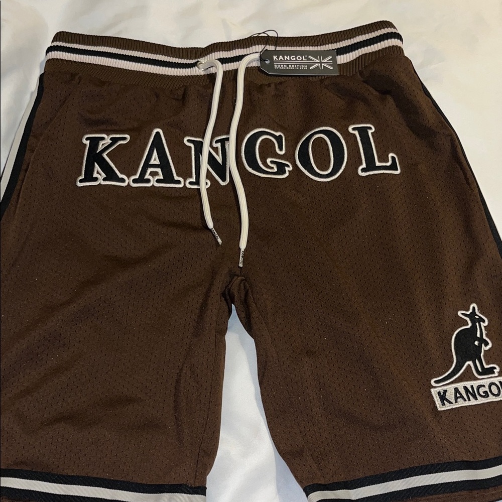 Kangol Dark Brown Athletic Men's Shorts